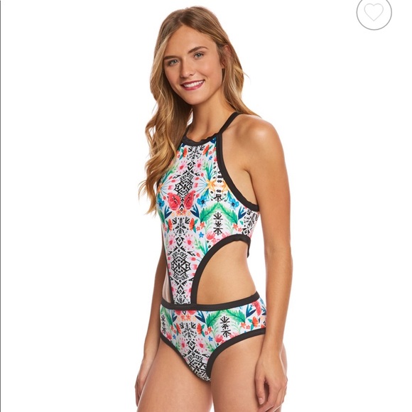 NWT 🌸🌺 Body glove floral monokini ~ small - Picture 1 of 7